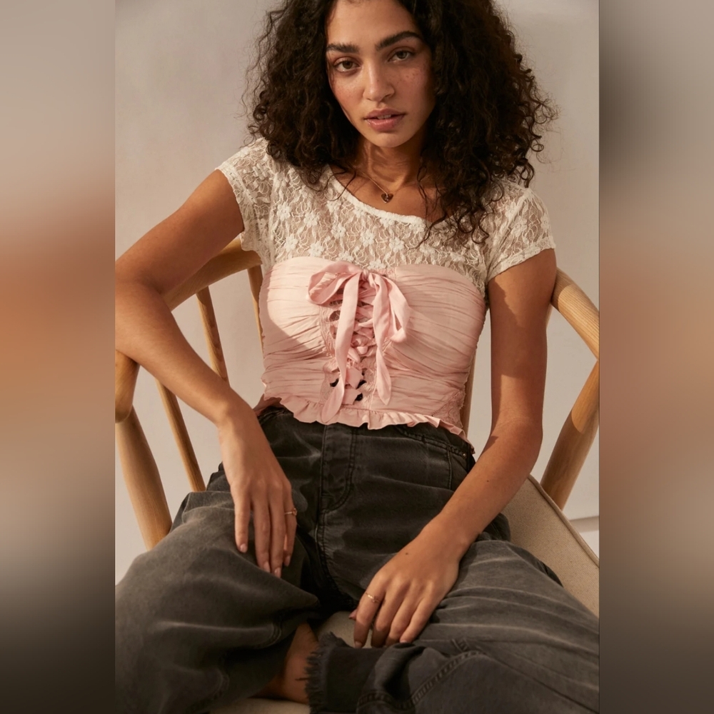 Free People Aurelia Silky Corset Top